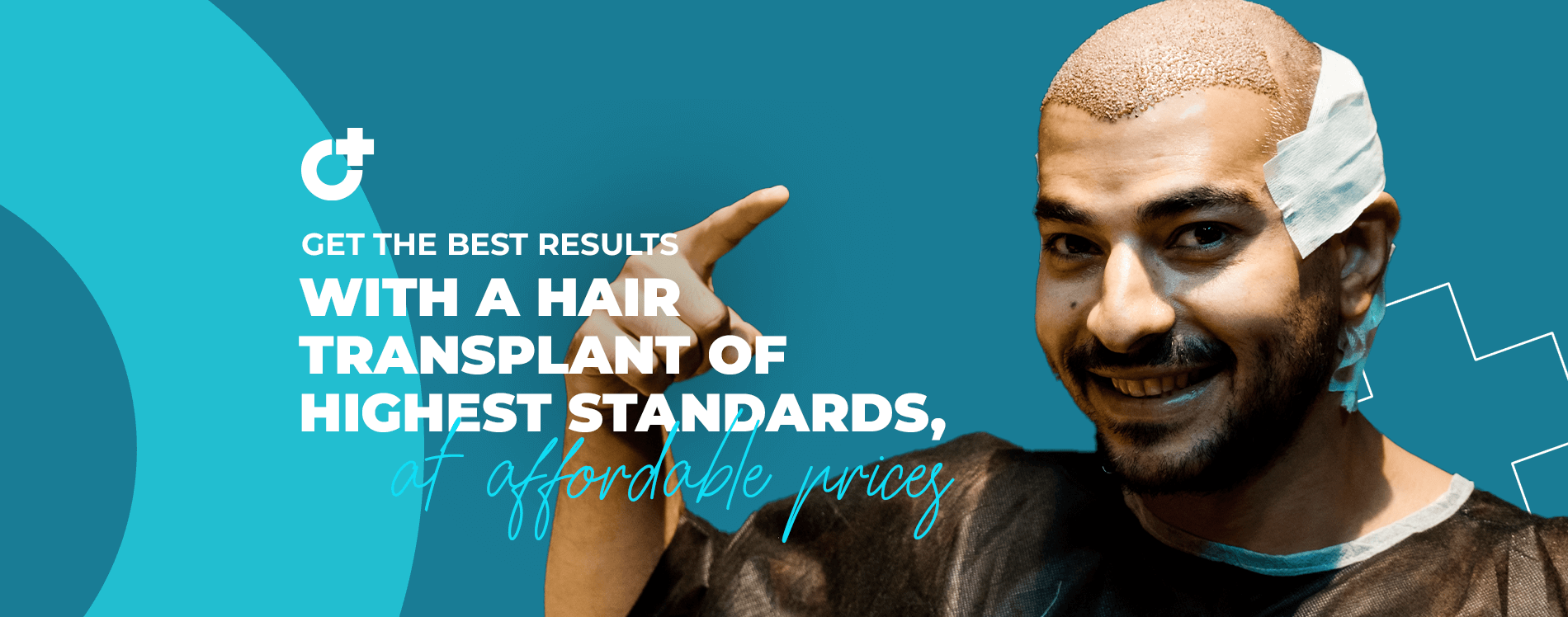Get the best results with a hair transplant of highest standards, at affordable prices